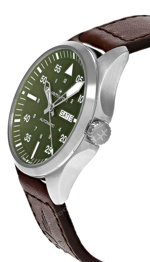 Khaki Aviation Green Hamilton Watch HAMILTON Khaki Aviation Pilot