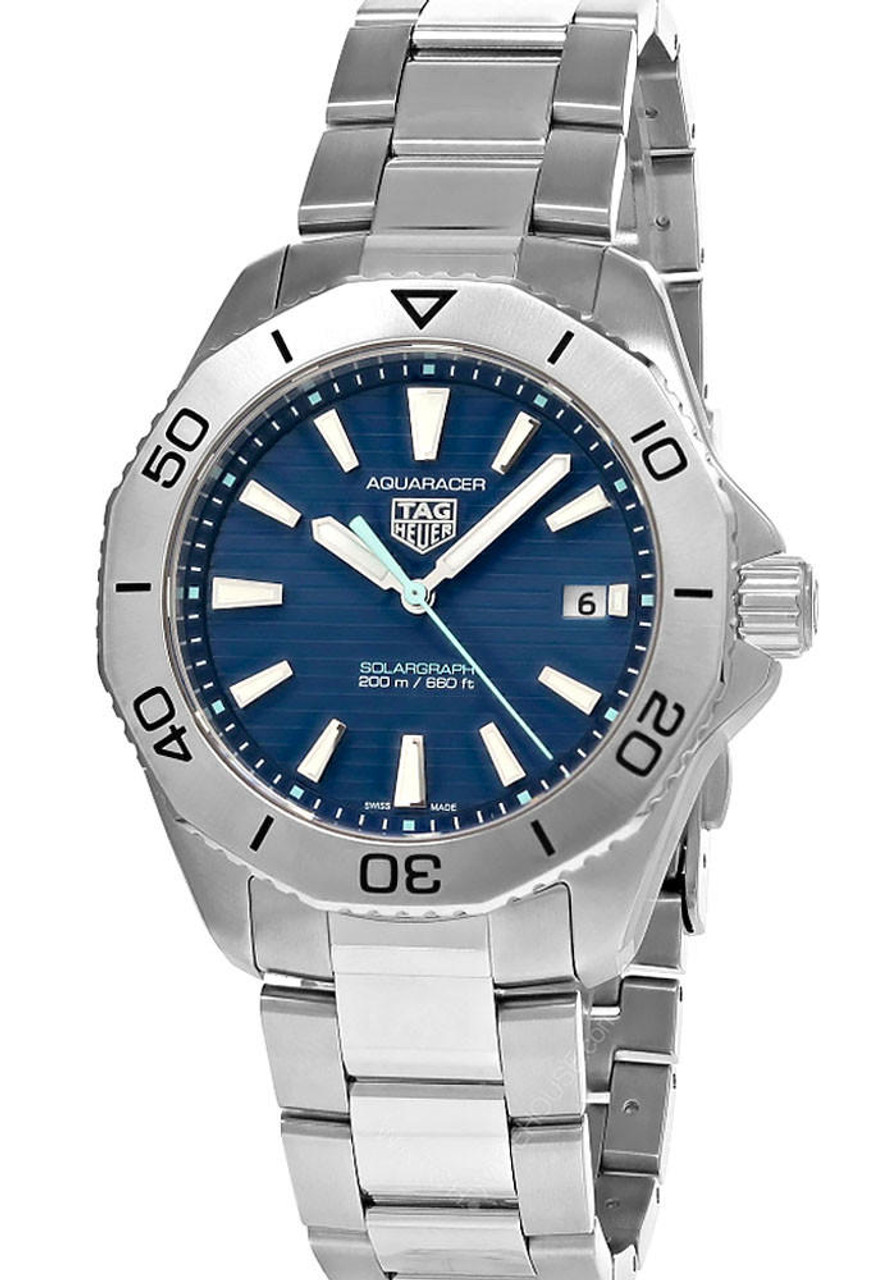 TAG HEUER Aquaracer Professional 200 Solargraph 40MM Blue Dial Men's Watch WBP1113.BA0000 