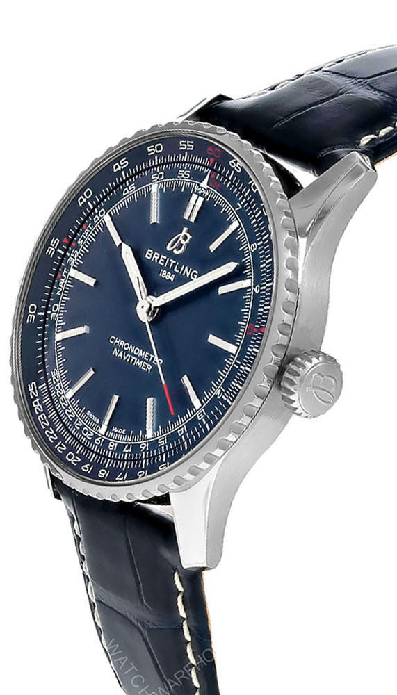 BREITLING Navitimer AUTO 41MM Blue Dial Leather Men's Watch