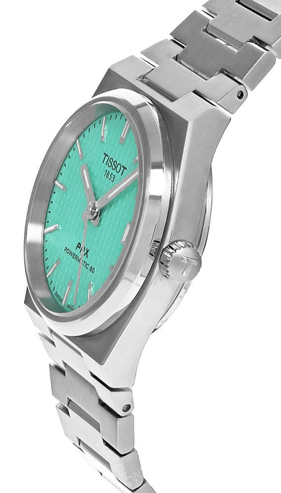TISSOT PRX AUTO 35MM SS Light Green Dial Unisex Watch T137.207.11