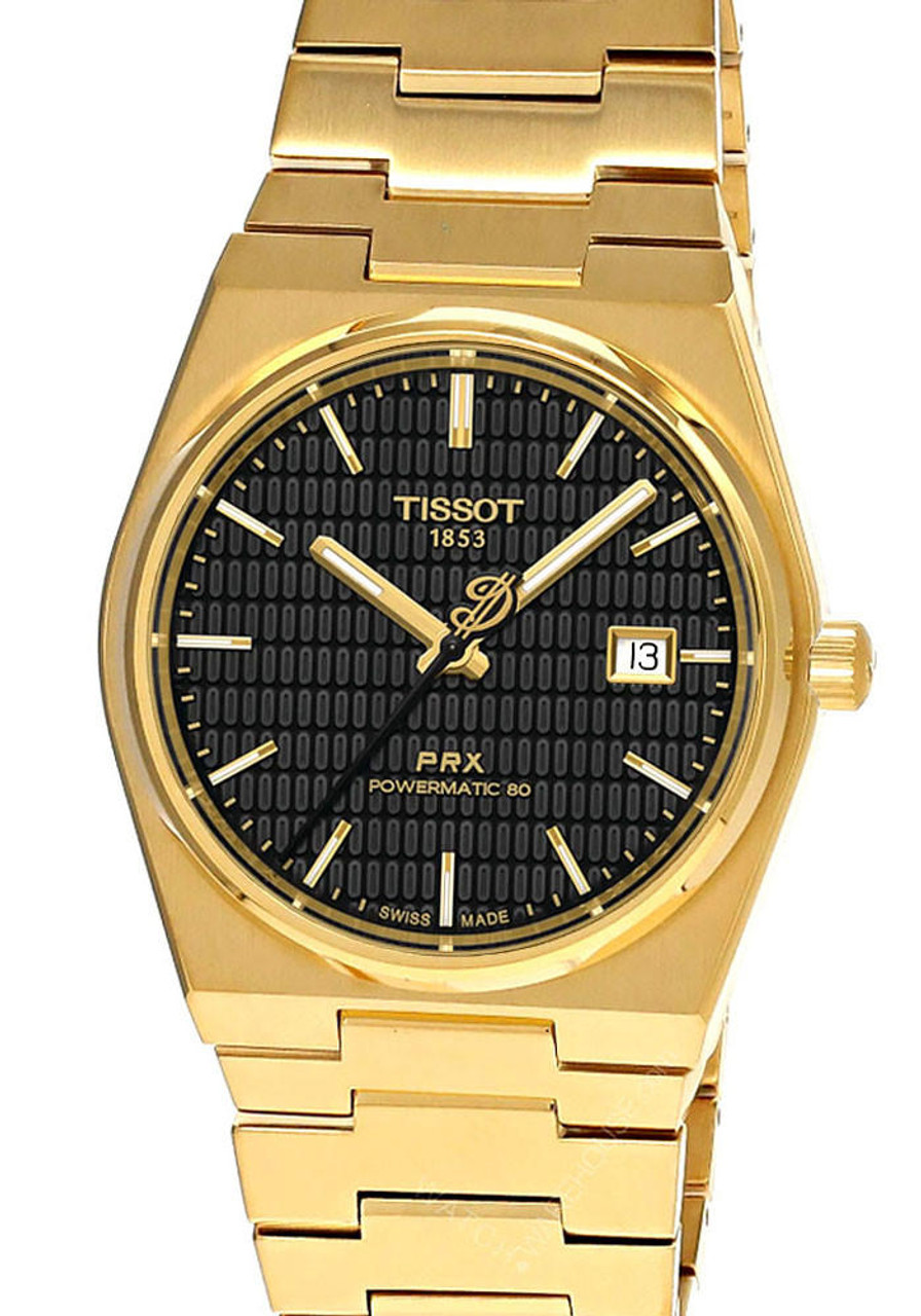 Tissot watches TISSOT PRX Damian Lillard Special Edition 40MM AUTO SS YLW Gold Men's Watch T137.407.33.051.00 