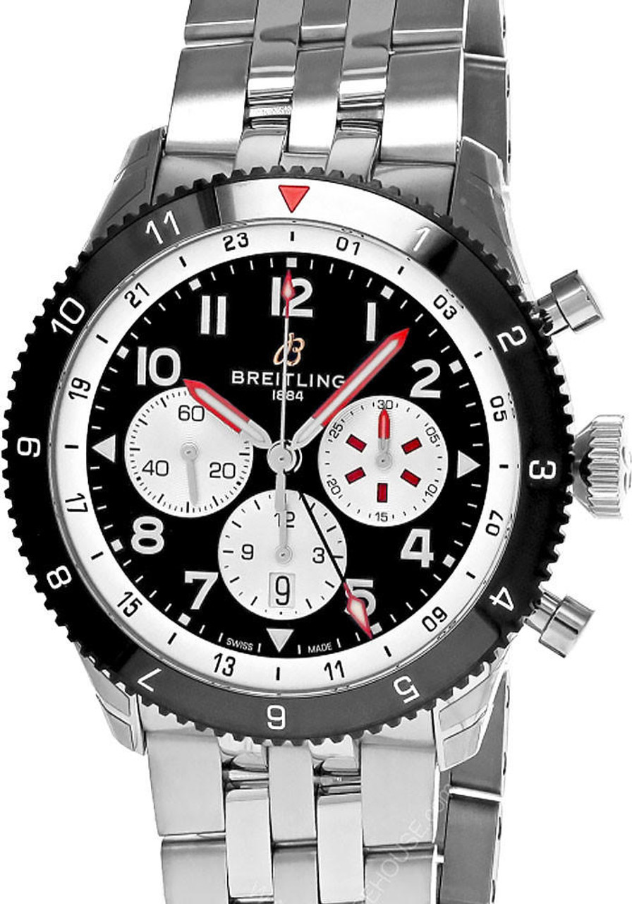 BREITLING Super Avi B04 CHRONO GMT 46 Mosquito SS Men's Watch YB04451A1B1A1