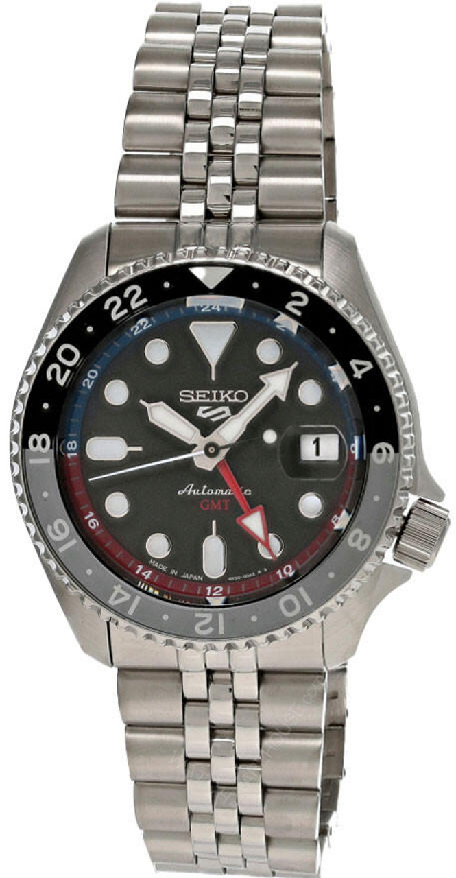 Seiko watches SEIKO 5 Sports SKX Sports Style GMT Series 42.5MM Charcoal Dial Men's Watch SSK019 