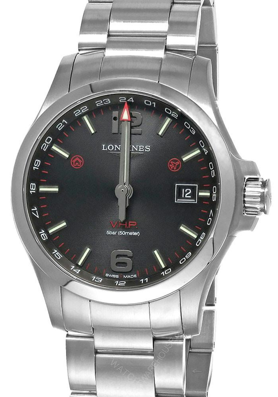 LONGINES Conquest V.H.P. GMT 43MM Men's Watch L3.728.4.56.6 