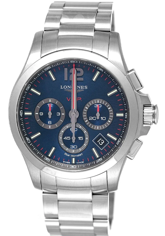 LONGINES Conquest V.H.P. Chronograph 44MM Men's Watch L3.727.4.96.6 / L37274966