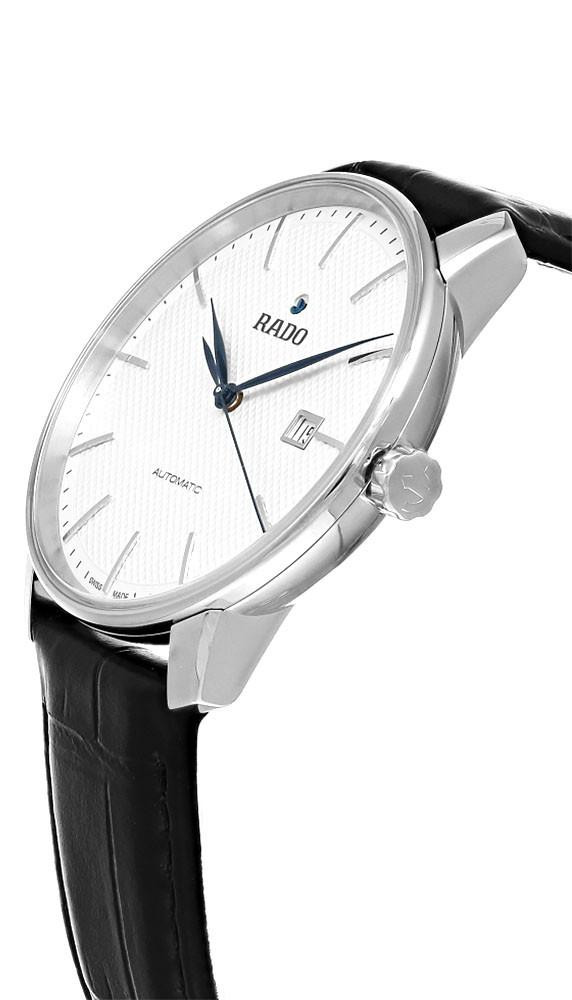RADO Coupole Automatic 41MM Black Leather Men's Watch R22876015