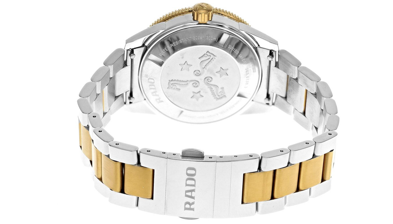 RADO Captain Cook Automatic 42MM Green Dial Two-Tone Men's Watch
