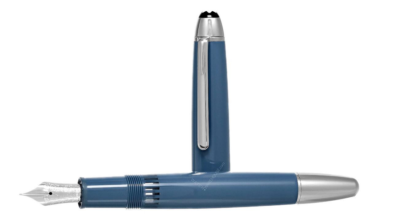 MONTBLANC Glacier LeGrand Fountain Blue Pen (F) MB129392 | Fast