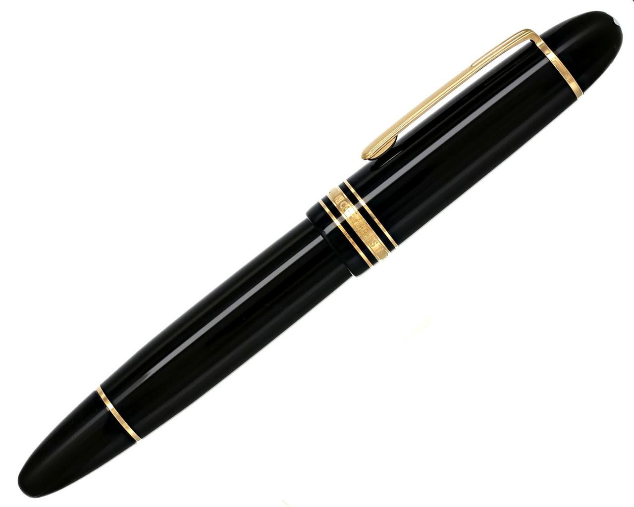 Montblanc Pens MONTBLANC Meisterstuck 149 Gold Coated Calligraphy Curved Nib MB132147 