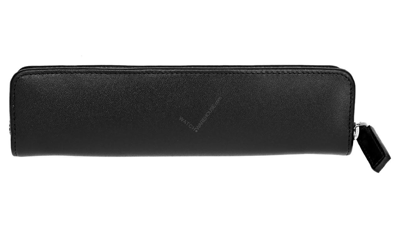 MONTBLANC Meisterstuck 1-Pen Zip-Around Black Leather Pouch