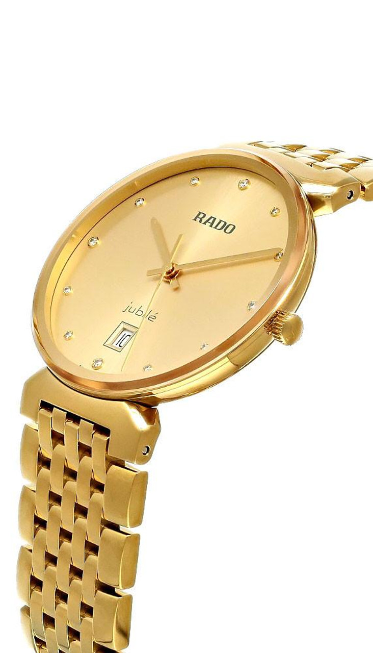 RADO Florence Quartz 38MM Gold With Diamonds Unisex Watch