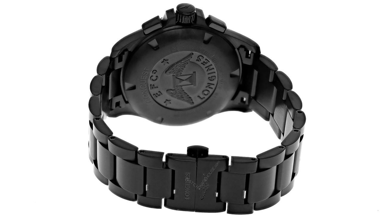 LONGINES Conquest V.H.P 42MM Black PVD Men's Watch L3.717.2.56.6