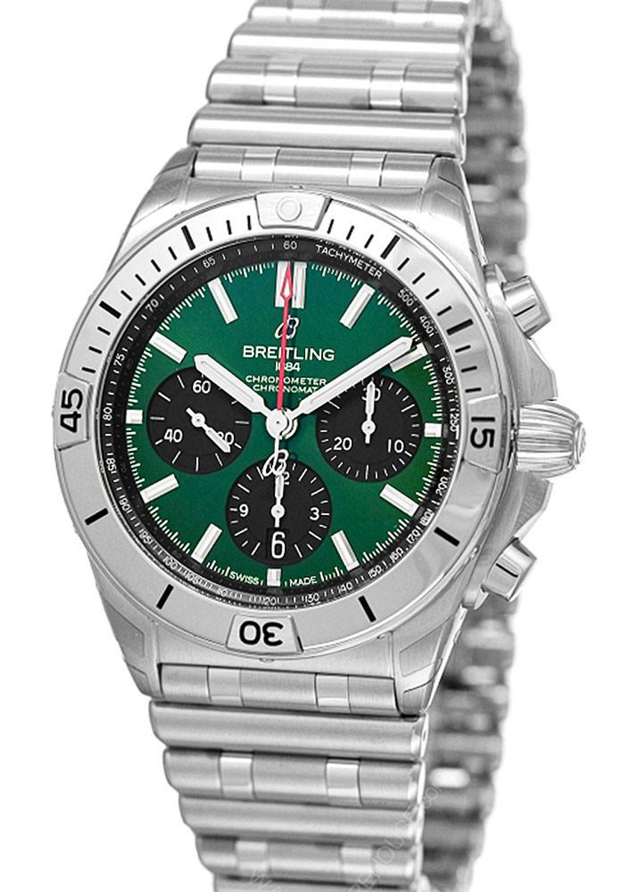 BREITLING Chronomat B01 Tachymeter 42MM Green Dial Men's Watch AB0134101L2A1 BREITLING Chronomat B01 Tachymeter 42MM Green Dial Men's Watch AB0134101L2A1