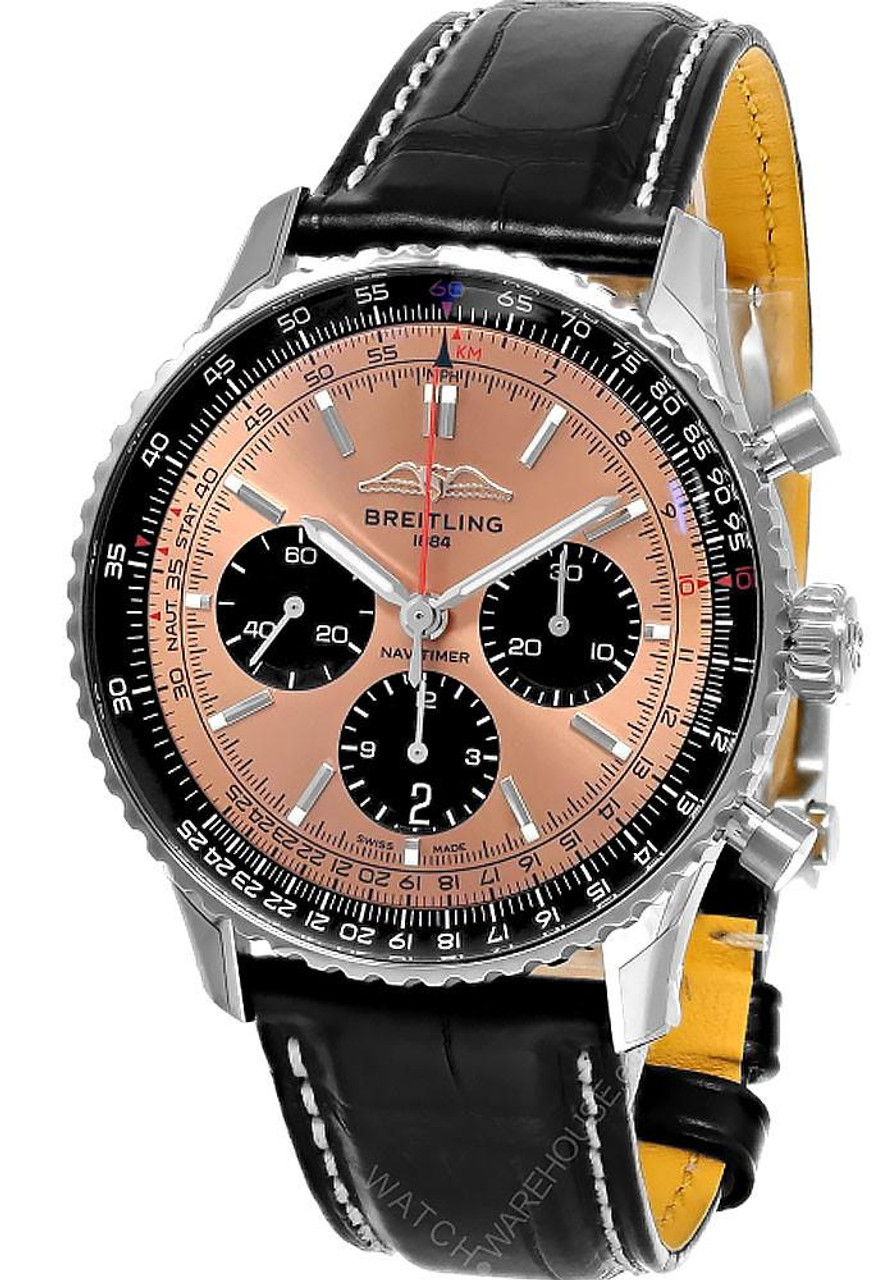 BREITLING Navitimer B01 Chronograph 43MM Copper Dial Leather Men's Watch AB0138241K1P1 BREITLING Navitimer B01 Chronograph 43MM Copper Dial Leather Men's Watch AB0138241K1P1