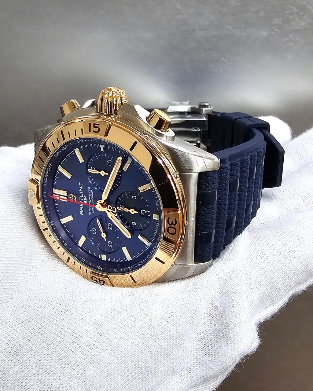 Breitling Chronomat 18k BREITLING Chronomat B01 42MM 18K Rose Gold