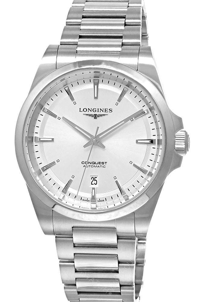 LONGINES Conquest Automatic SS 41MM Silver Dial Men's Watch L3