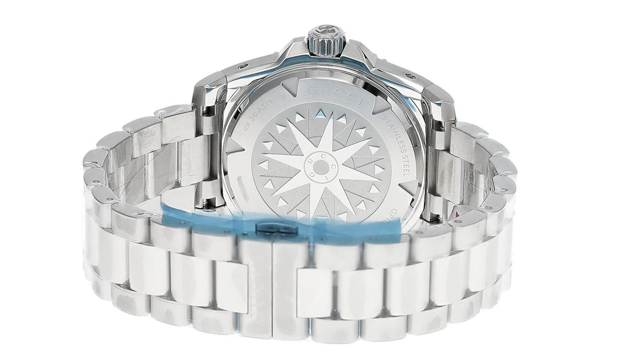 GUCCI Dive Automatic SS 40MM Gold Silver Dial Men's Watch