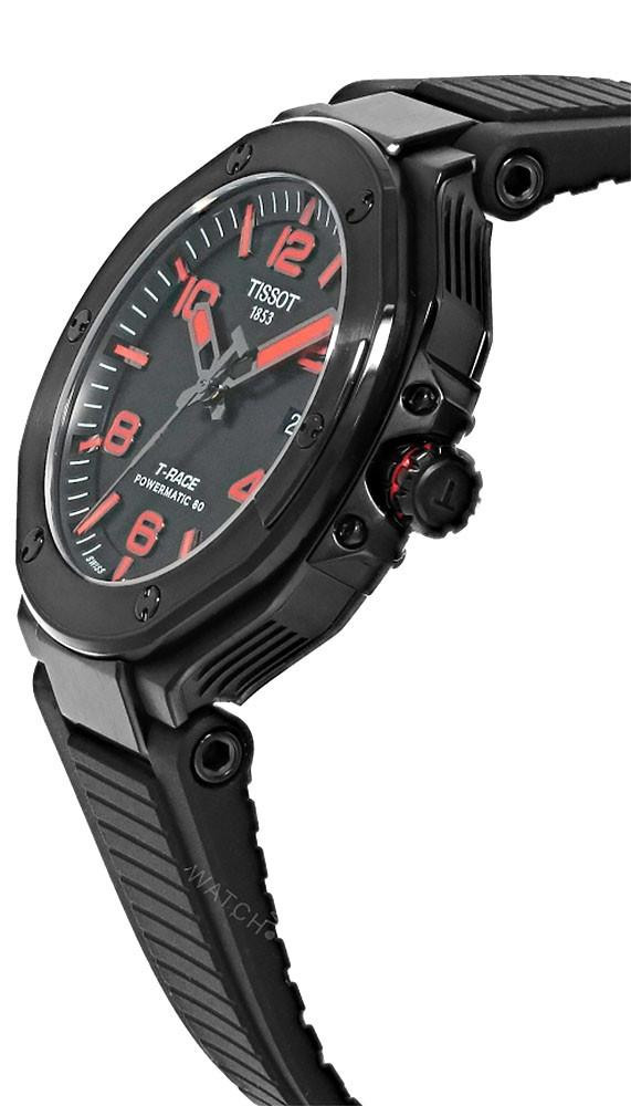 TISSOT T-Race Powermatic 80 41MM Black Silicone Men's Watch T141