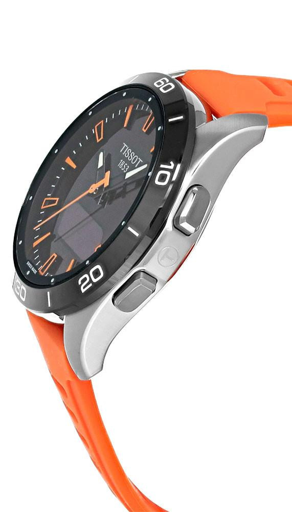 TISSOT T-Touch Connect Sport Quartz Orange Silicone Men's