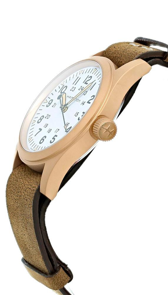 Hamilton 腕時計 ベージュレザー HAMILTON Khaki Field Mechanical Bronze 38MM Brown Leather Men's