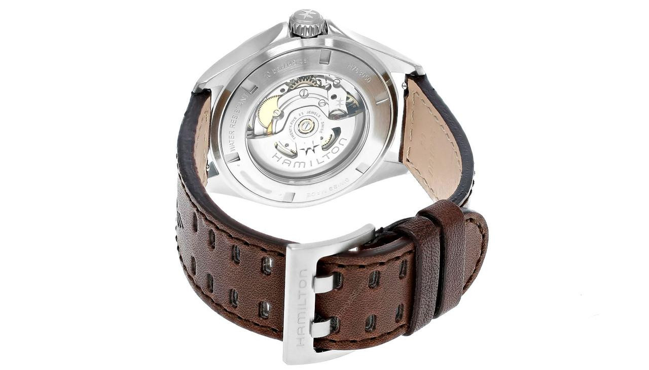 HAMILTON Khaki Aviation Pilot Automatic 39MM Brown Leather Men's