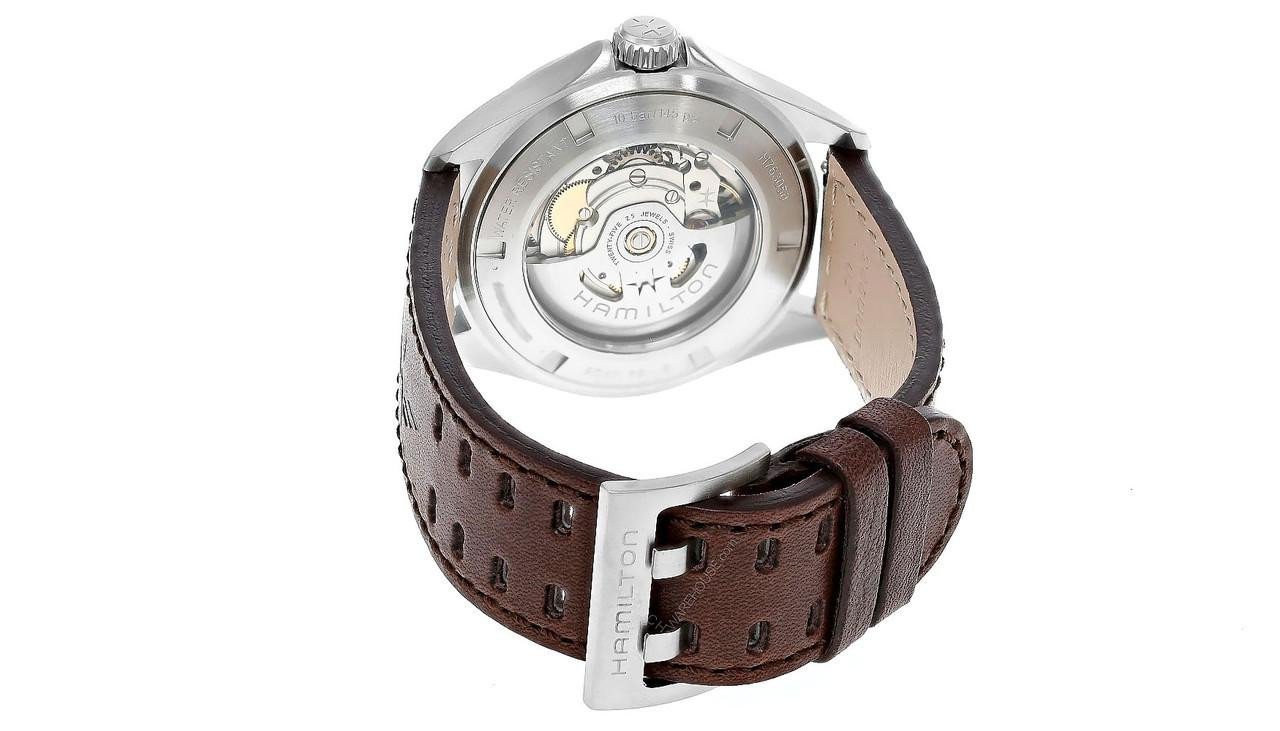 HAMILTON Khaki Aviation Pilot Automatic 39MM Brown Leather Men's