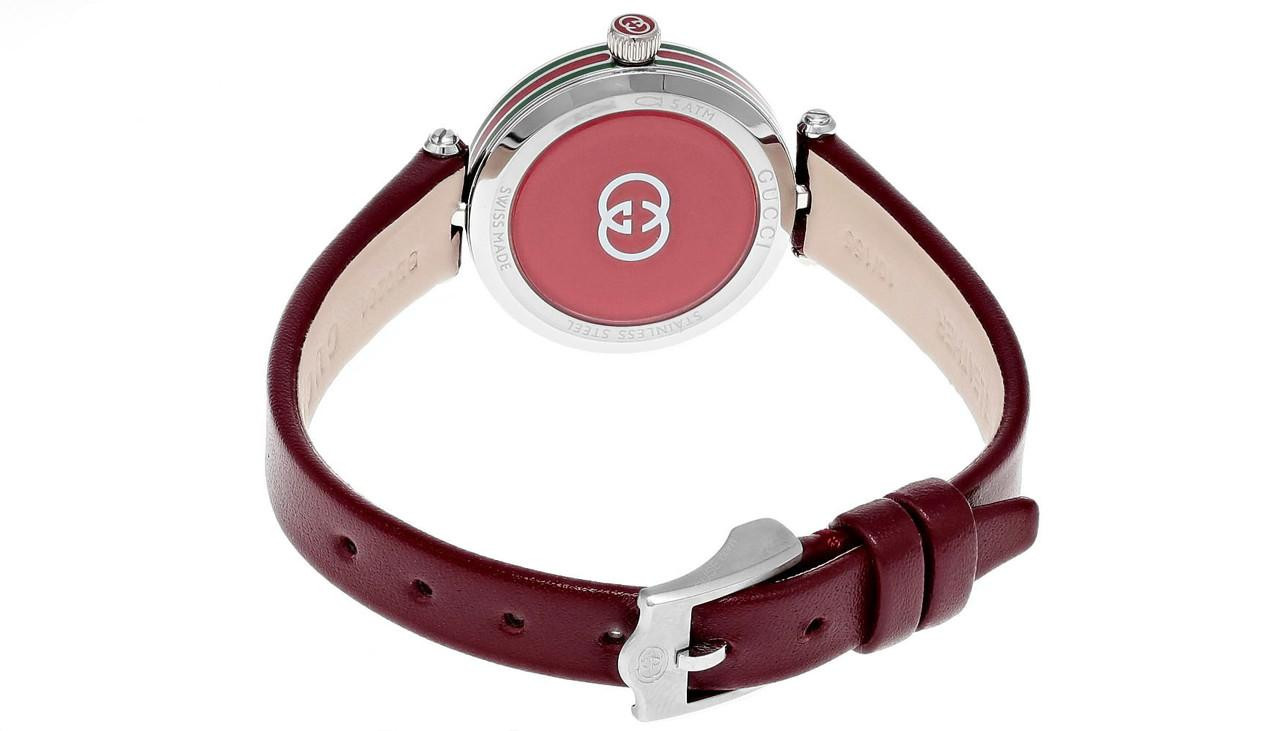 GUCCI Model 2000 Quartz 24MM Red Leather Women