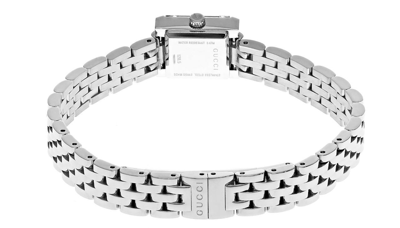 GUCCI G-Frame Quartz SS 14x18MM Pink Dial Women's Watch YA128539