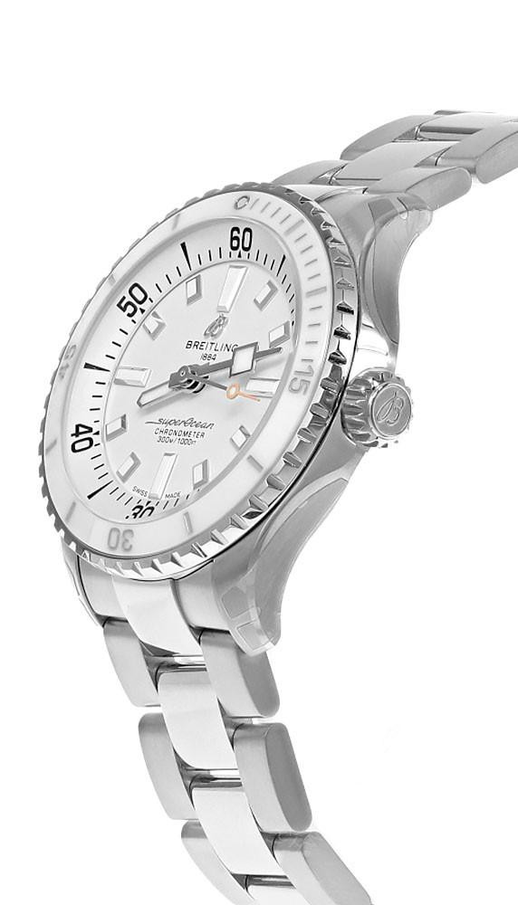 BREITLING Superocean SS Automatic 36MM White Dial Women's Watch