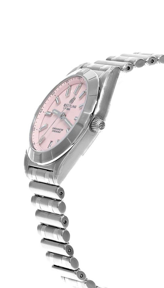 BREITLING Chronomat Quartz SS 32MM Pink Dial Women's Watch