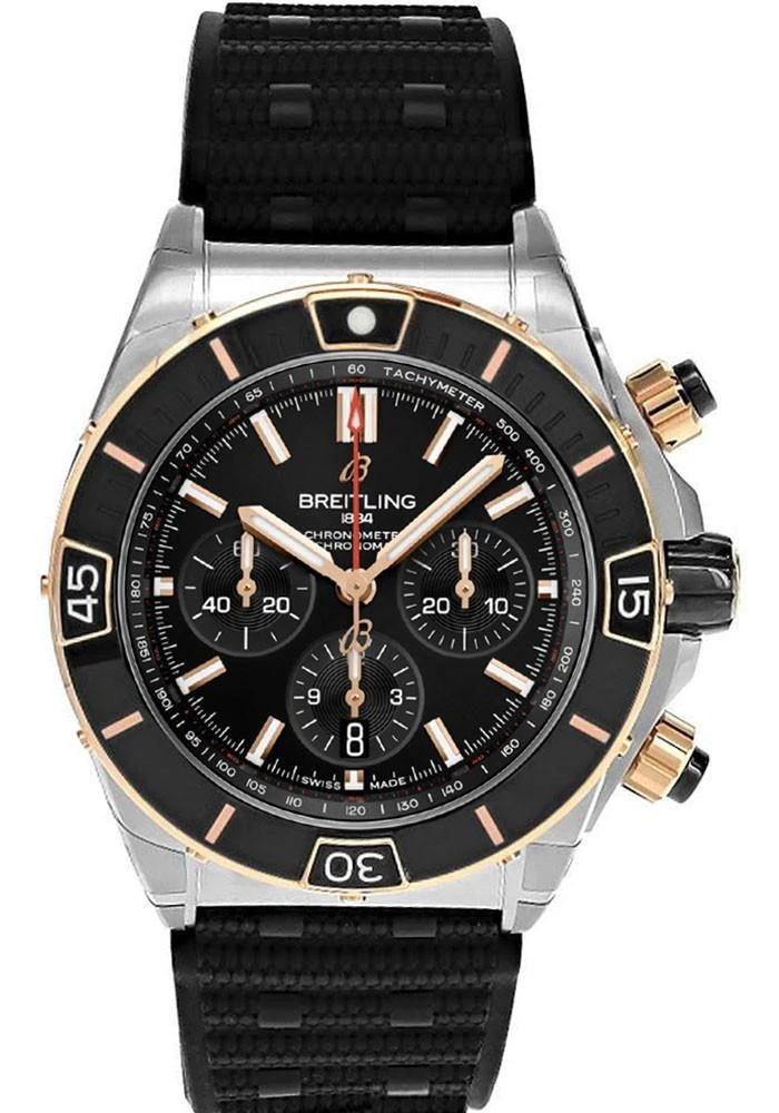 Breitling watches BREITLING Super Chronomat B01 Automatic 44MM Rubber Men's Watch UB0136251B1S1