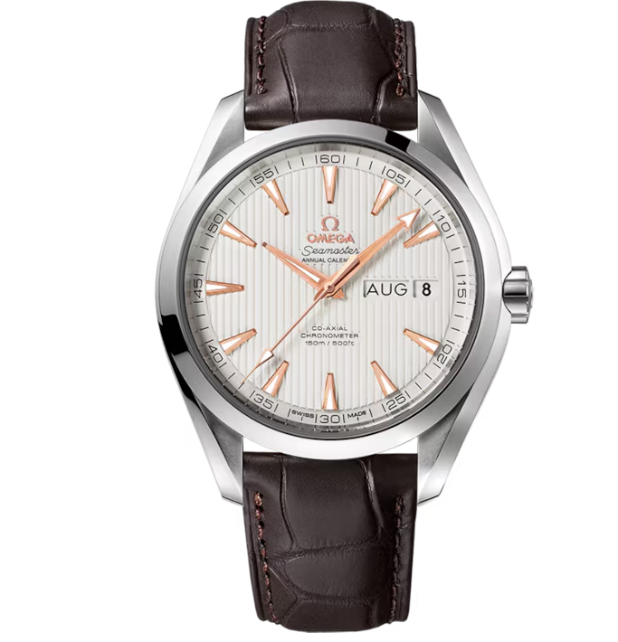 OMEGA Seamaster Aqua Terra 43MM Brown Leather Men's Watch 231.13.43.22.02.003 / 23113432202003