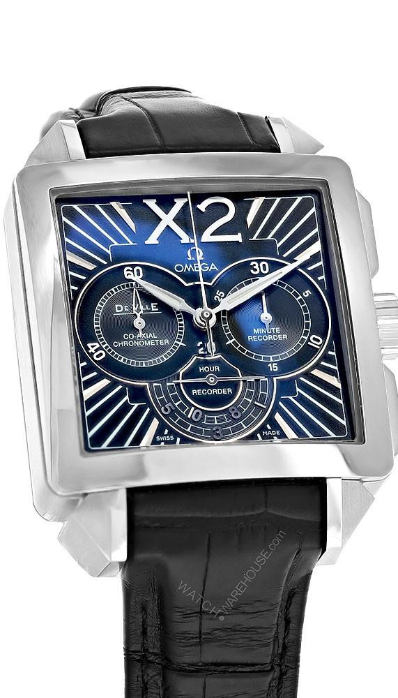 OMEGA De Ville Automatic 37x37MM Black Leather Men's Watch 423.13