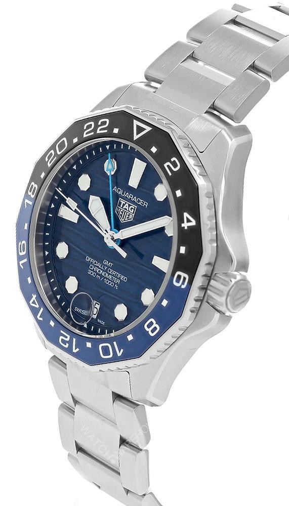 TAG HEUER Aquaracer Professional 300 GMT SS 42MM Blue Dial Men's