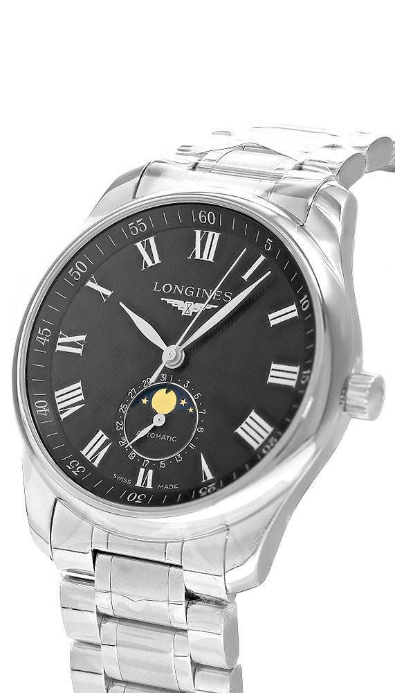 LONGINES Master Collection Moonphase 40MM Black Dial Men's Watch