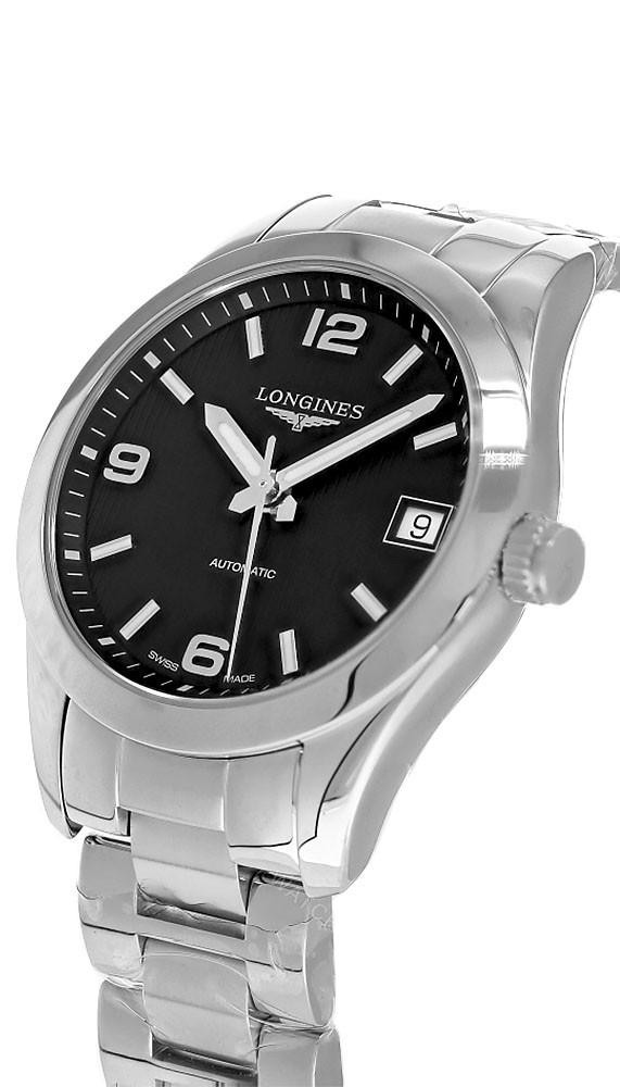 LONGINES Conquest Automatic SS 34MM Black Dial Women's Watch L2