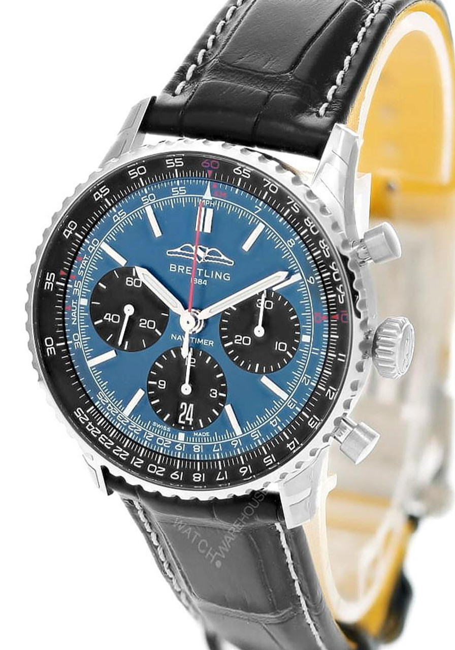 BREITLING Navitimer B01 Chronograph 41MM Blue Dial Leather Men's Watch AB0139241C1P1 BREITLING Navitimer B01 Chronograph 41MM Blue Dial Leather Men's Watch AB0139241C1P1