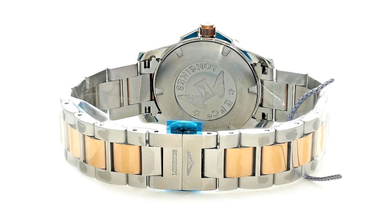 LONGINES Conquest Quartz 29.5MM MOP Diamond Dial Women's