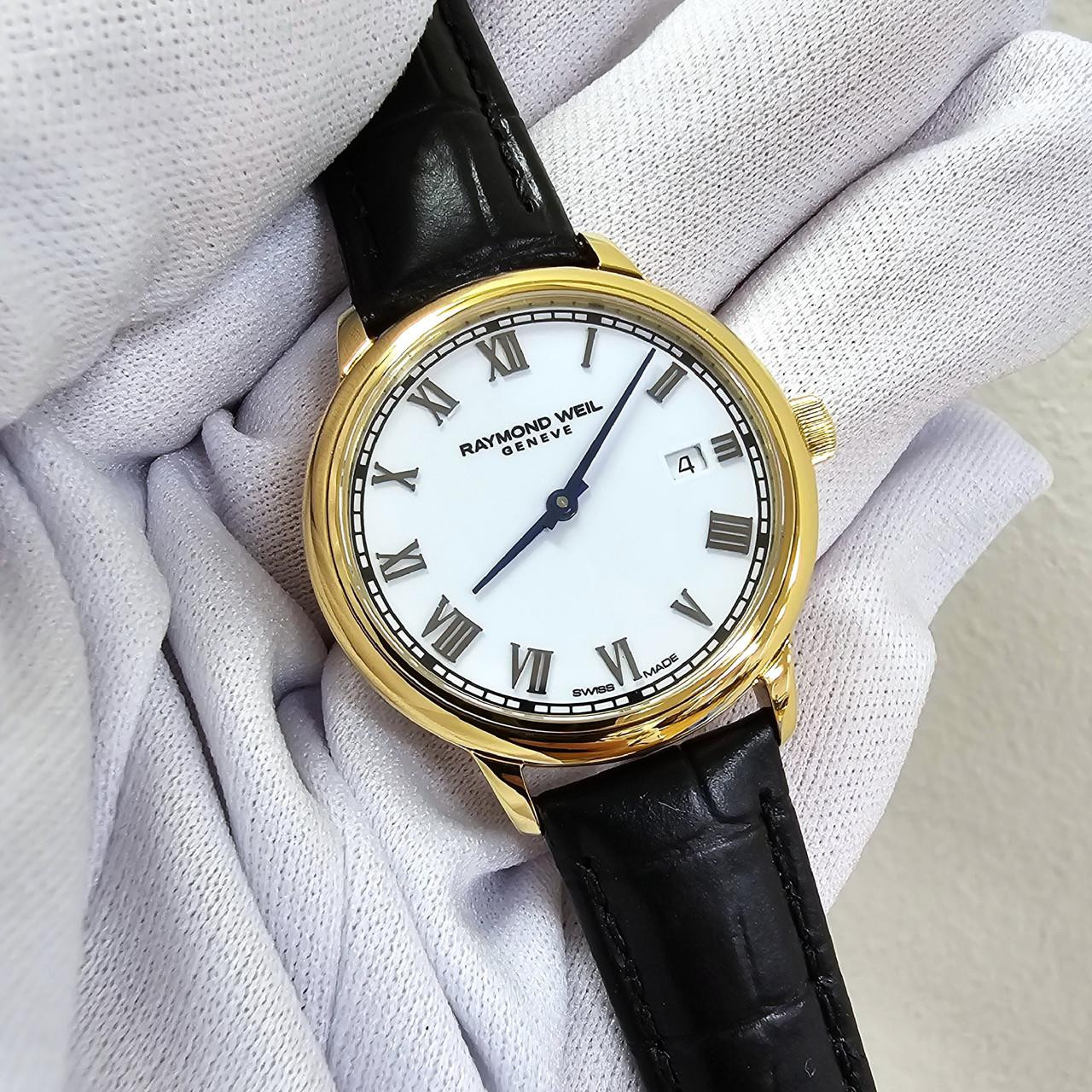 RAYMOND WEIL Toccata Quartz 29MM Gold PVD Leather Women's Watch