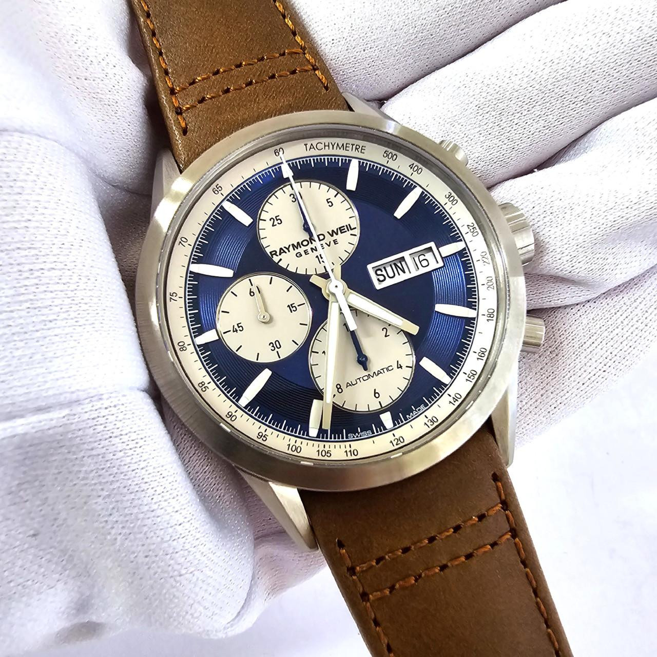 RAYMOND WEIL Freelancer Automatic 42MM Blue Dial Men's Watch 7732