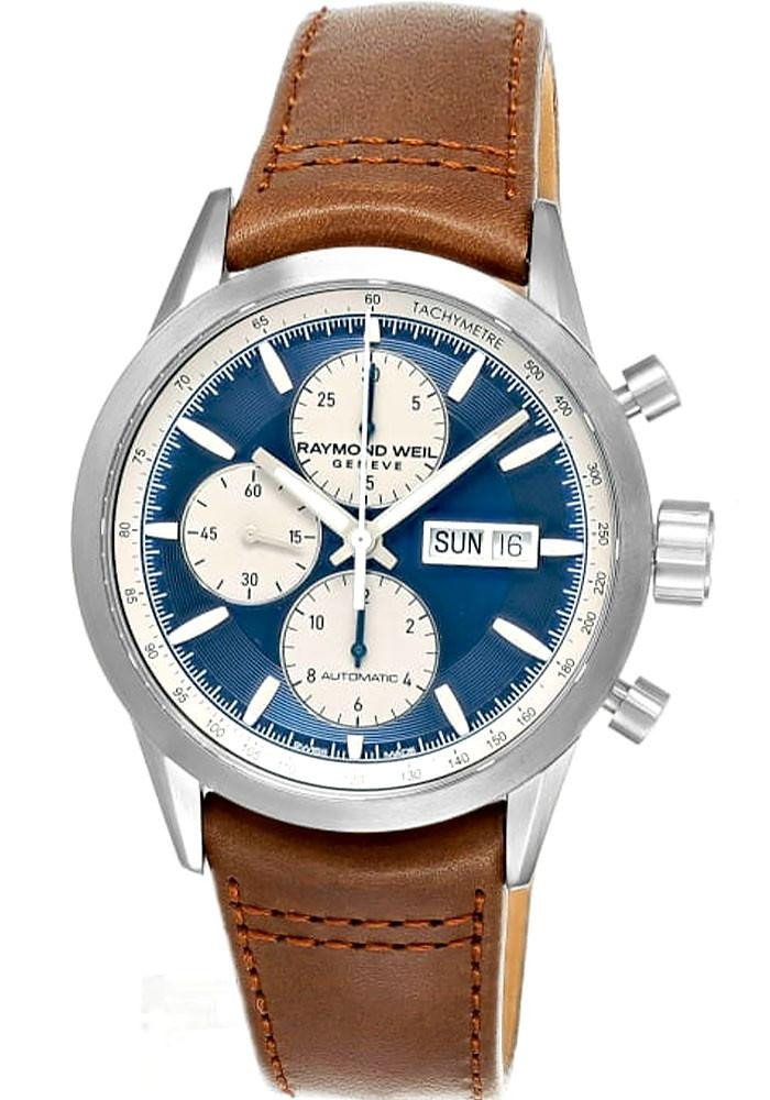 RAYMOND WEIL Freelancer Automatic 42MM Blue Dial Men's Watch 7732