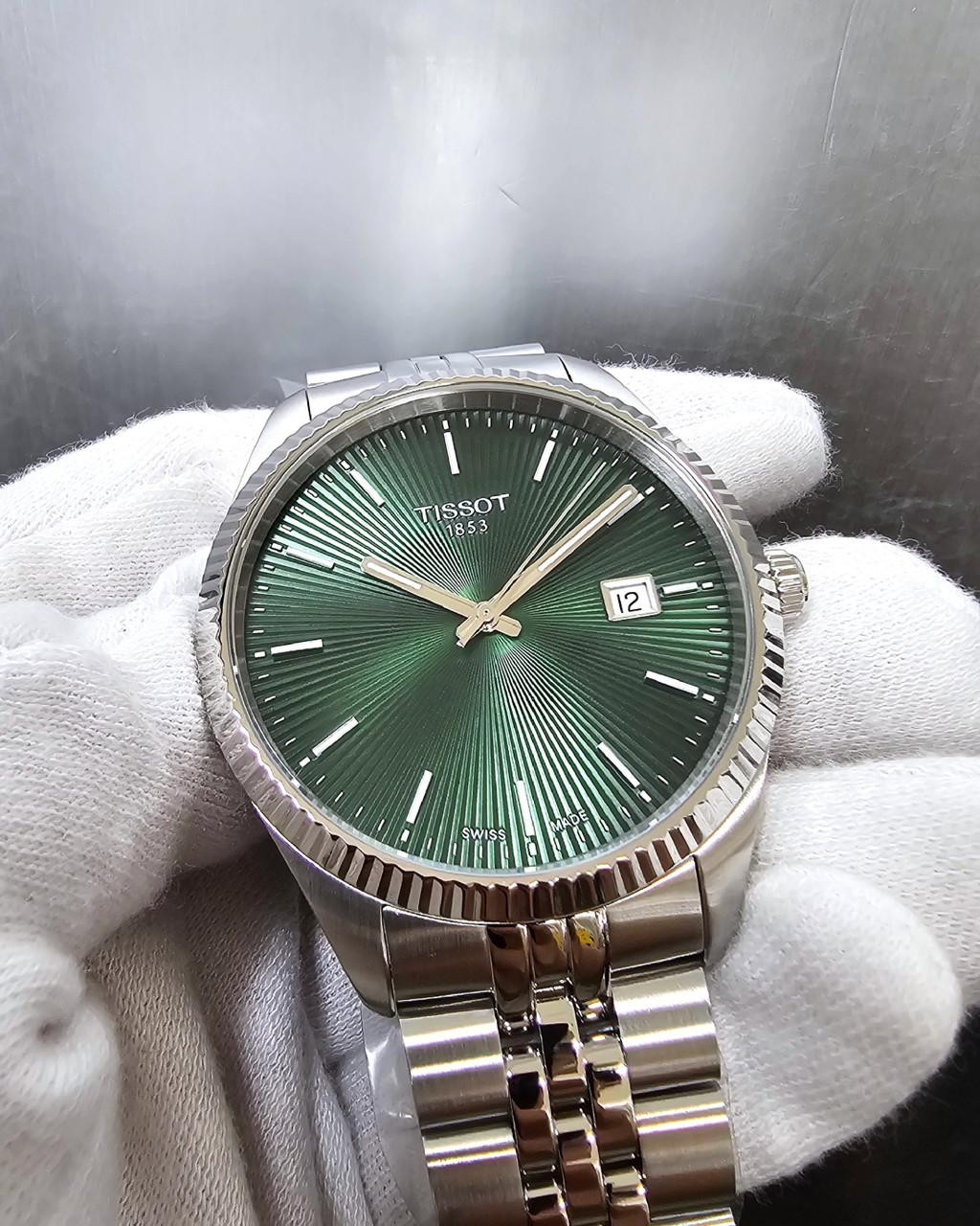 Tissot watches TISSOT Ballade Quartz 40MM Green Dial Men's Watch T1564101109100 / T156.410.11.091.00 