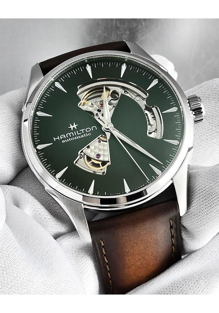 HAMILTON Jazzmaster Open Heart Automatic 42MM Green Dial Leather