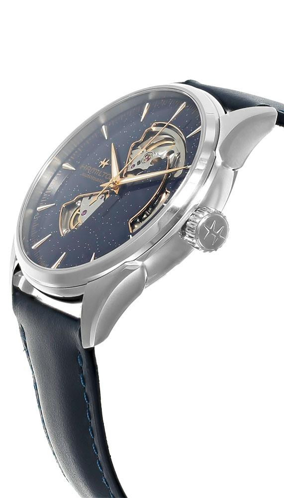 HAMILTON Jazzmaster Open Heart Automatic 42MM Blue Dial Leather