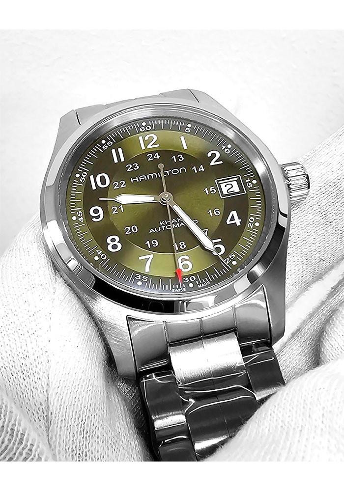 HAMILTON Khaki Field Automatic SS 38MM Green Dial Men's Watch