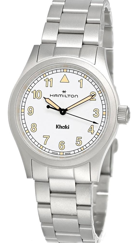 HAMILTON Khaki Field Quartz SS 38MM White Dial Men's Watch