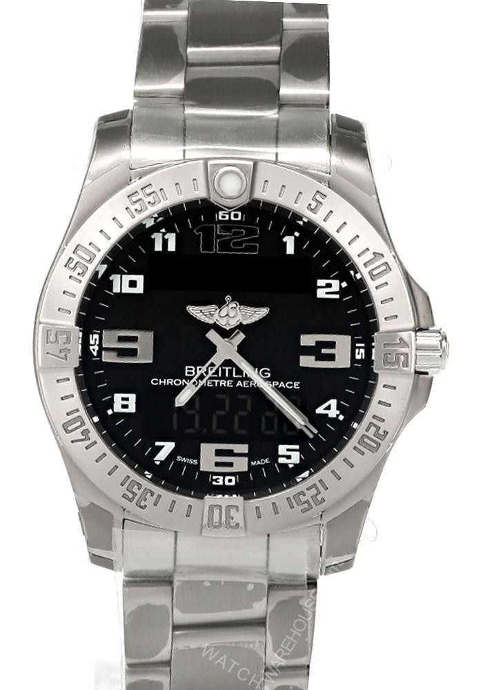 BREITLING Aerospace EVO Quartz 43MM Black Dial Titanium Men's