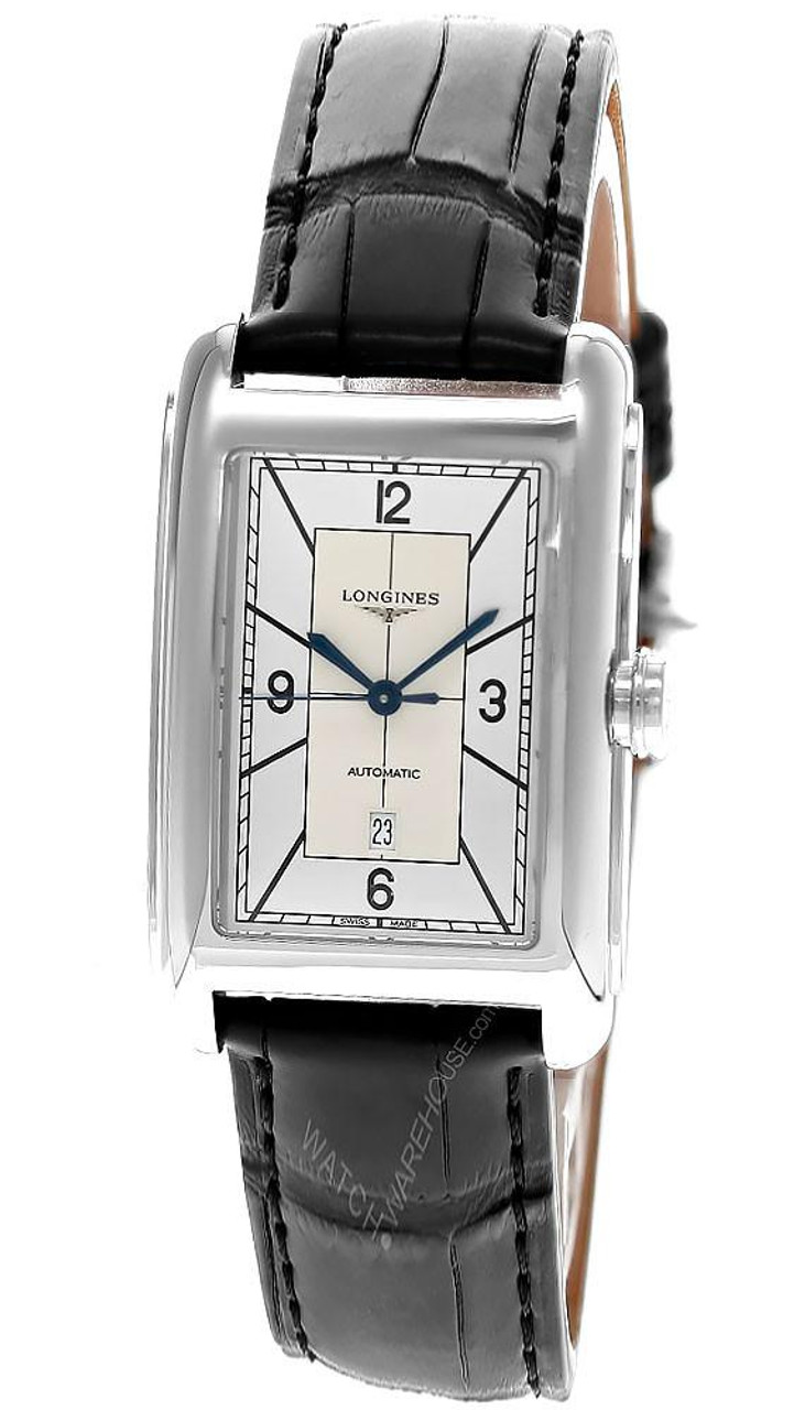 Longines watches LONGINES DolceVita Automatic 27.7x43.8MM Silver Dial Leather Men's Watch L5.757.4.73.0 / L57574730 