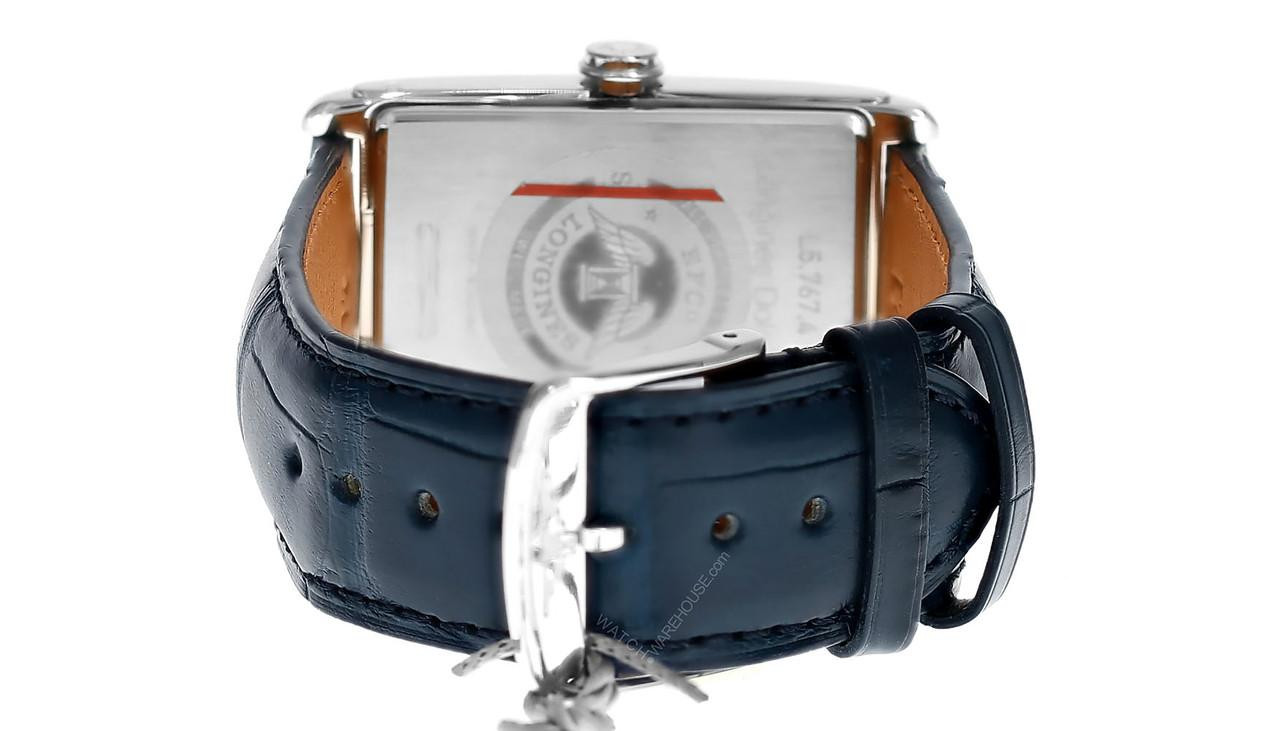LONGINES DolceVita Automatic 27.7x43.8MM Silver Dial Blue Leather