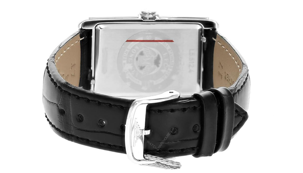 LONGINES DolceVita Quartz 23.3x37MM Black Dial Leather Women's